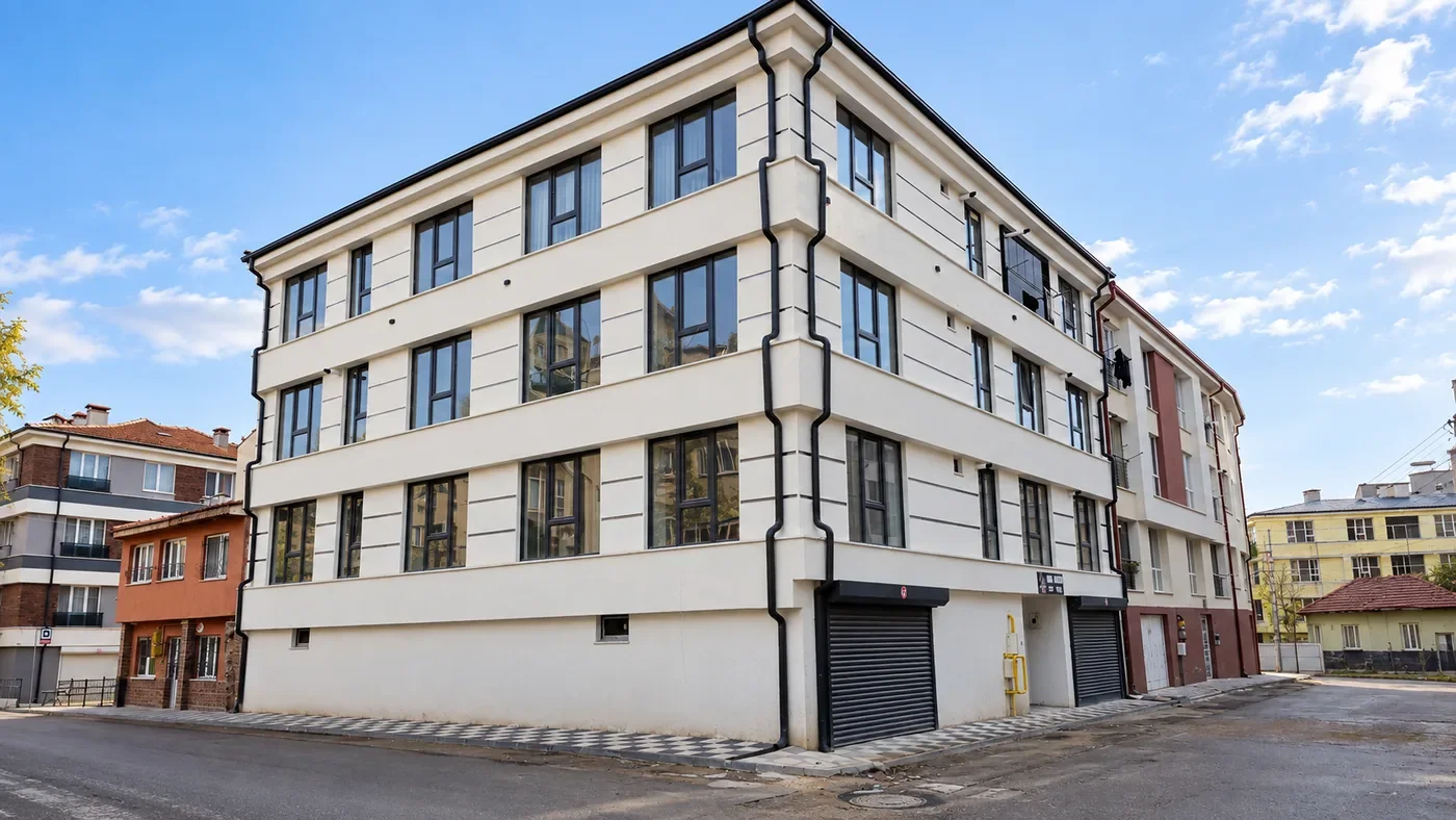 Eskişehir Sütlüce satılık 1+1 dairenin bulunduğu binanın dış cephesi