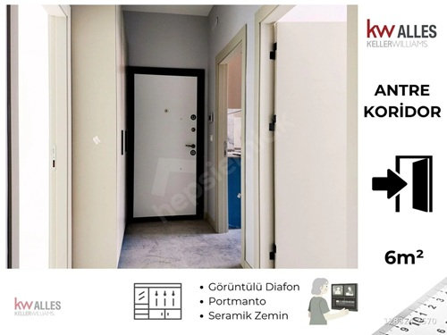 Eskişehir Tepebaşı Batıkent'te satılık modern 2+1 sıfır daireye ait iç mekân görüntüsü